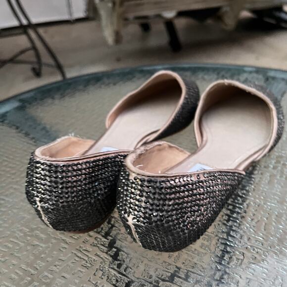 Steve Madden Vamp D'Orsay Rhinestone Studded Flat 7.5 - Picture 8 of 9